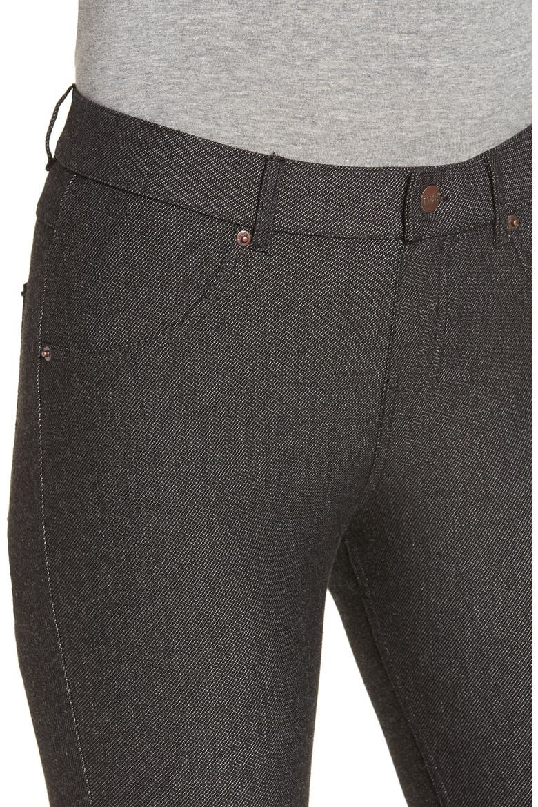 Denim Leggings, Alternate, color, BLACK