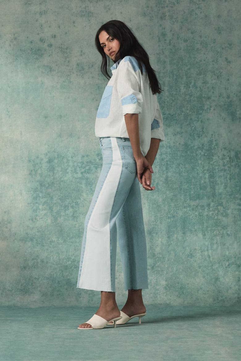 Rosie Seamed Wide Leg Ankle, Alternate, color, ICE OUT