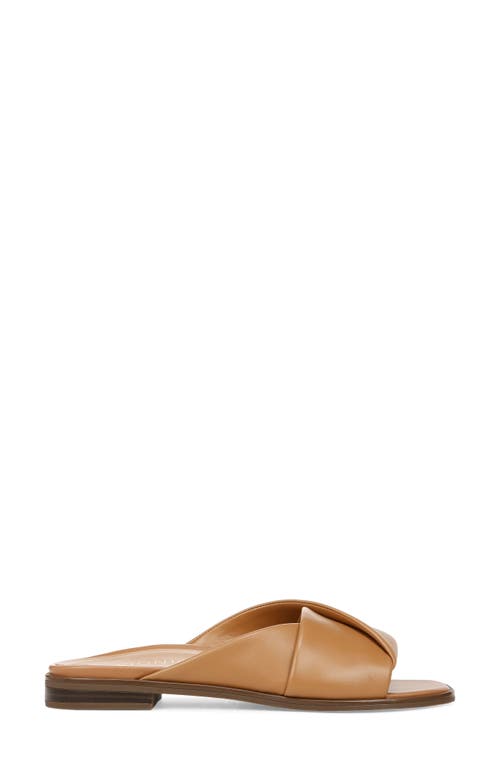 Vionic Miramar Womens Criss-cross Slide Sandals In Camel