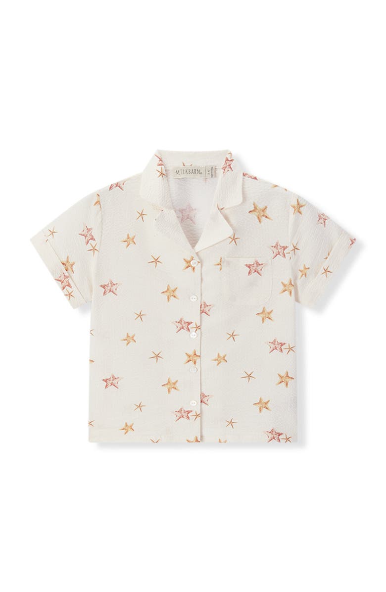 Milkbarn Button-up Two Piece Set, Alternate, color, Starfish Dreams