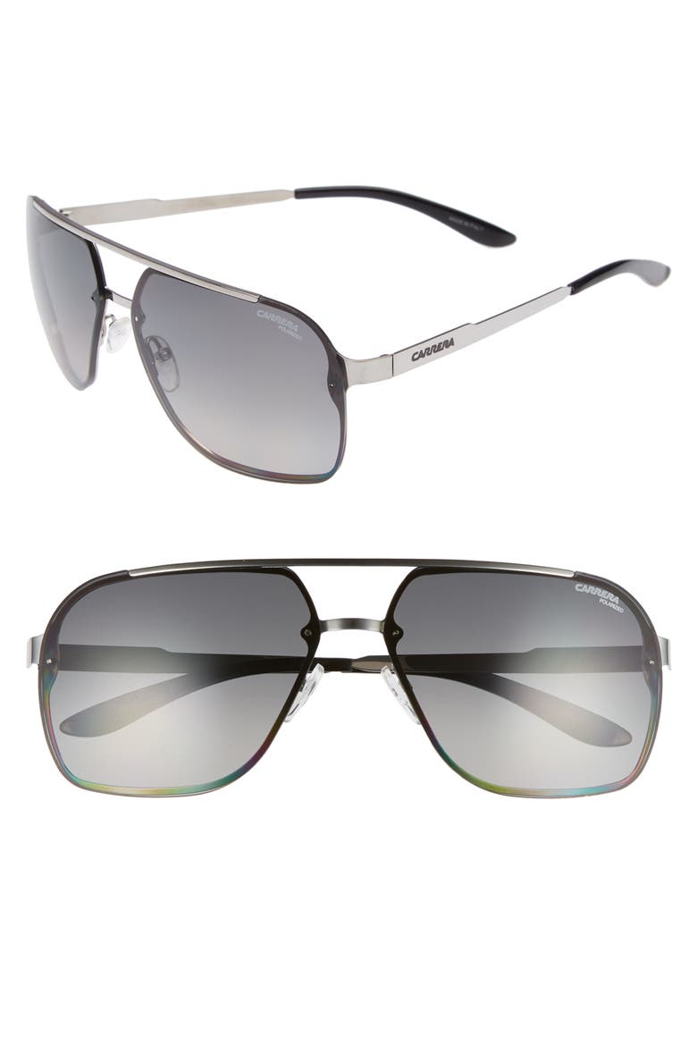 Navigator 64mm Polarized Sunglasses, Main, color, RUTHENIUM