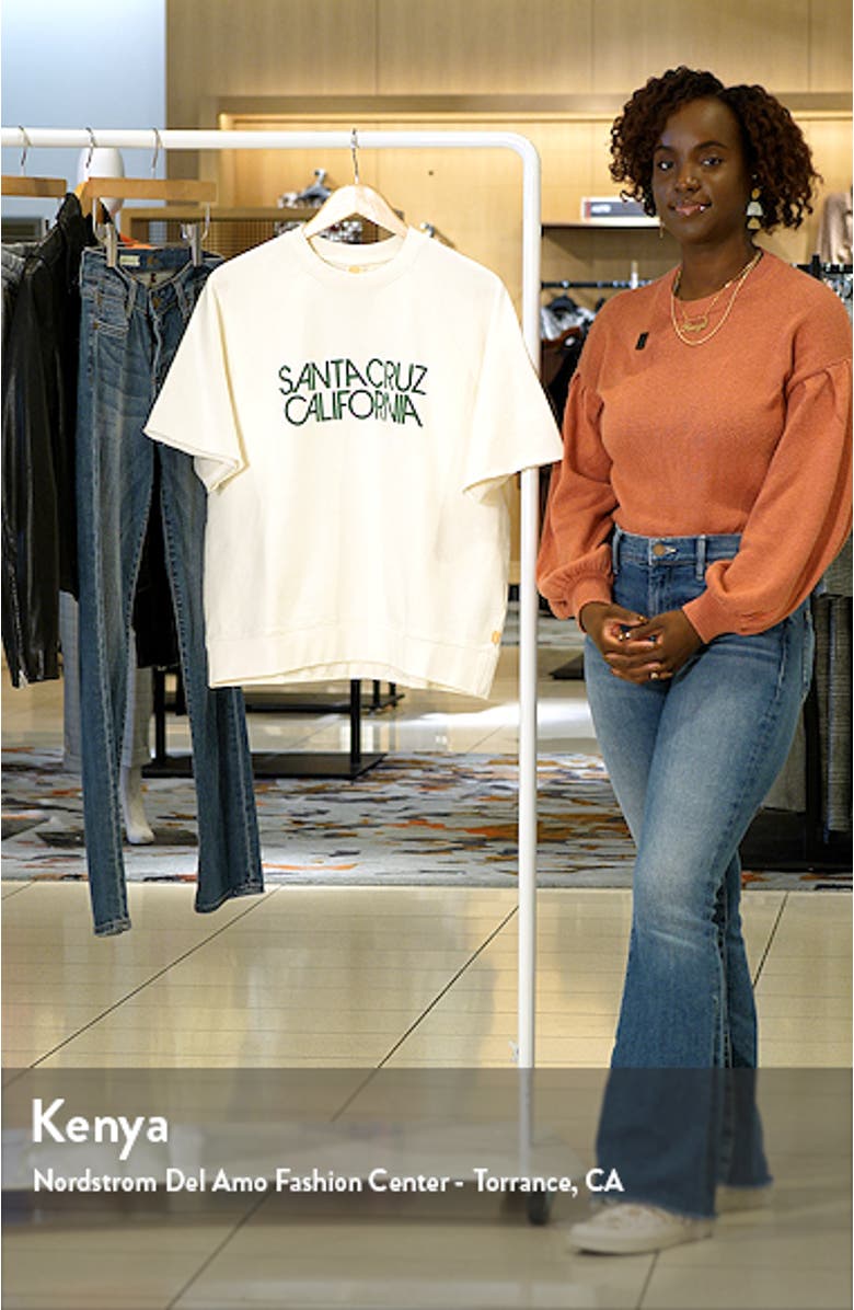 Gold Tab<sup>™</sup> Short Sleeve Cotton Blend Fleece Graphic Sweatshirt, sales video thumbnail