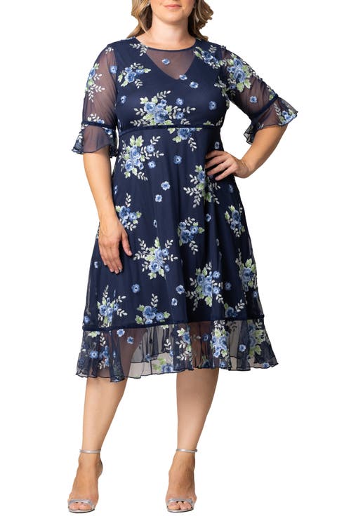 Wildflower Embroidered Dress (Plus Size)