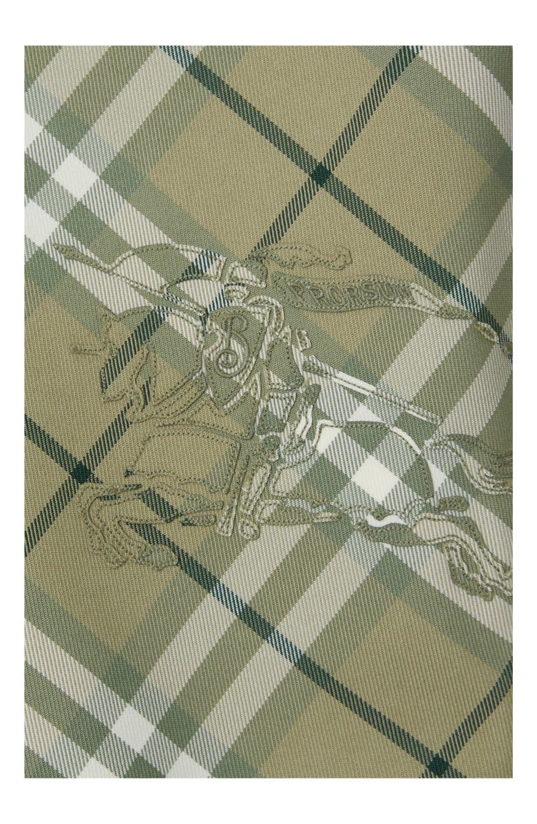 Burberry Cropped Reversible Check Hooded Jacket, Alternate, color, Skylark