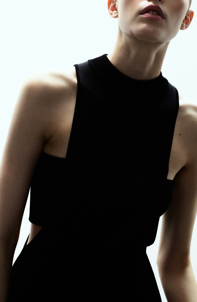 MANGO x Kaia Gerber Cutout Knit Dress, Alternate, color,