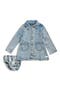 Eyelet Denim Shirtdress & Bloomers