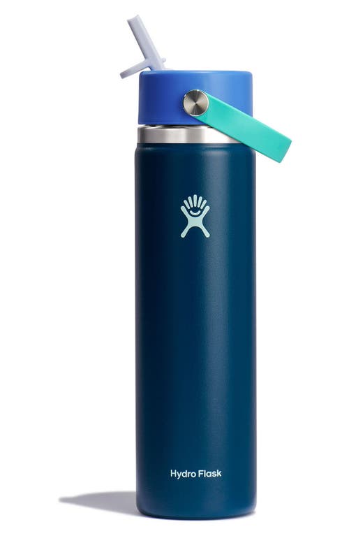 Hydro Flask Remix 24-ounce Wide Mouth Water Bottle With Flex Straw Cap In Winter Night