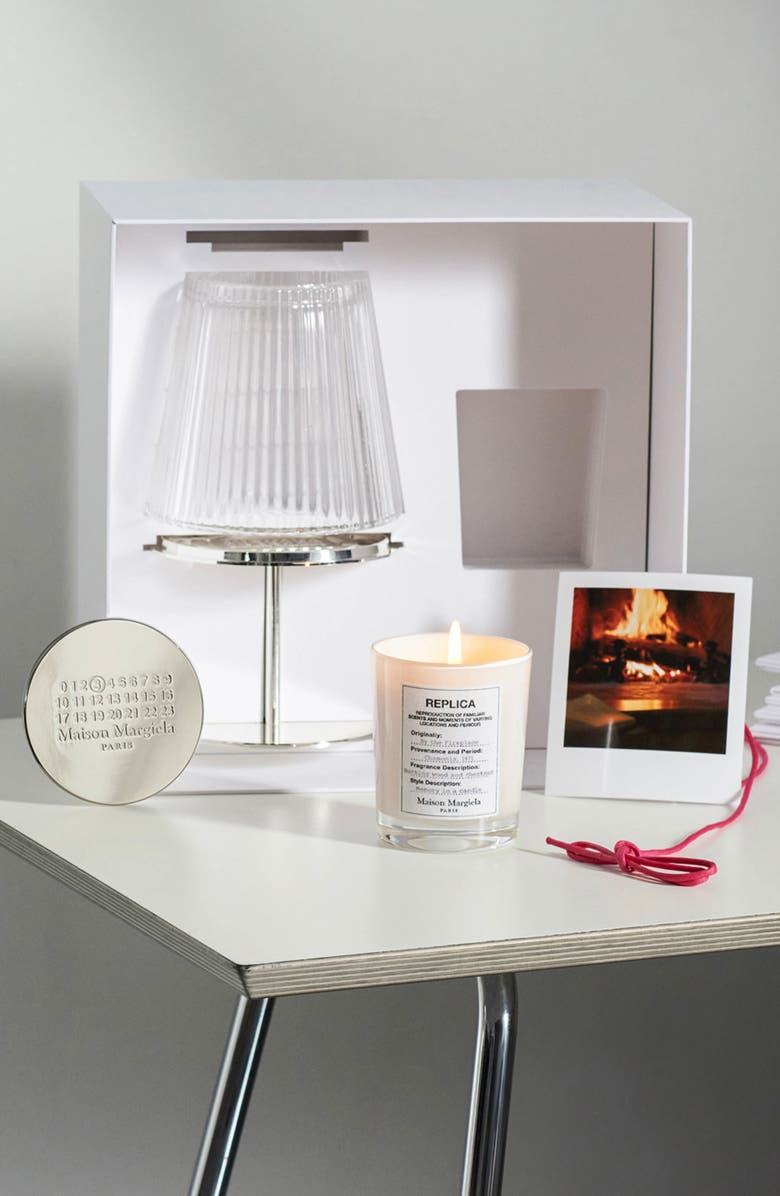 Maison Margiela Replica By the Fireplace Candle & Holder Gift Set $235 Value, Alternate, color, 