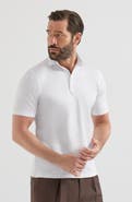 Brunello Cucinelli Cotton jersey polo with shirt-style collar