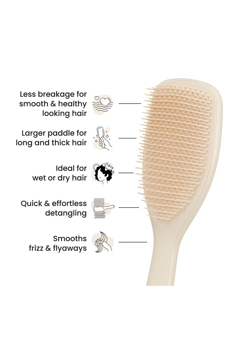 Large Ultimate Detangler Hairbrush - Thick to Wavy, Alternate, color, VANILLA LATTE