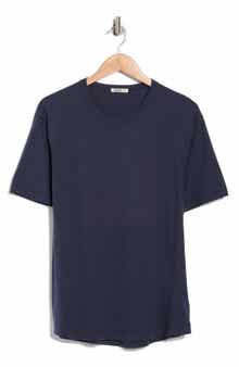 BUCK MASON Pima Cotton Slub Curved Hem T-Shirt