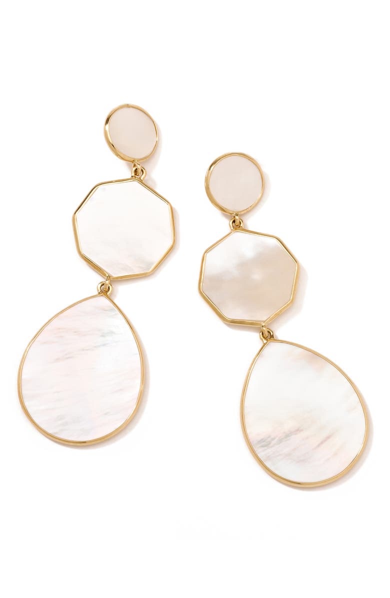 Ippolita Rock Candy Drop Earrings, Main, color, Gold/ Pearl