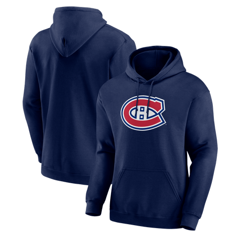 Men's Logo Athletic Navy Montreal Canadiens Essential Hoodie
