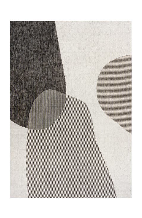 Zia Modern Geometric Organic Shapes Indoor/Outdoor Area Rug