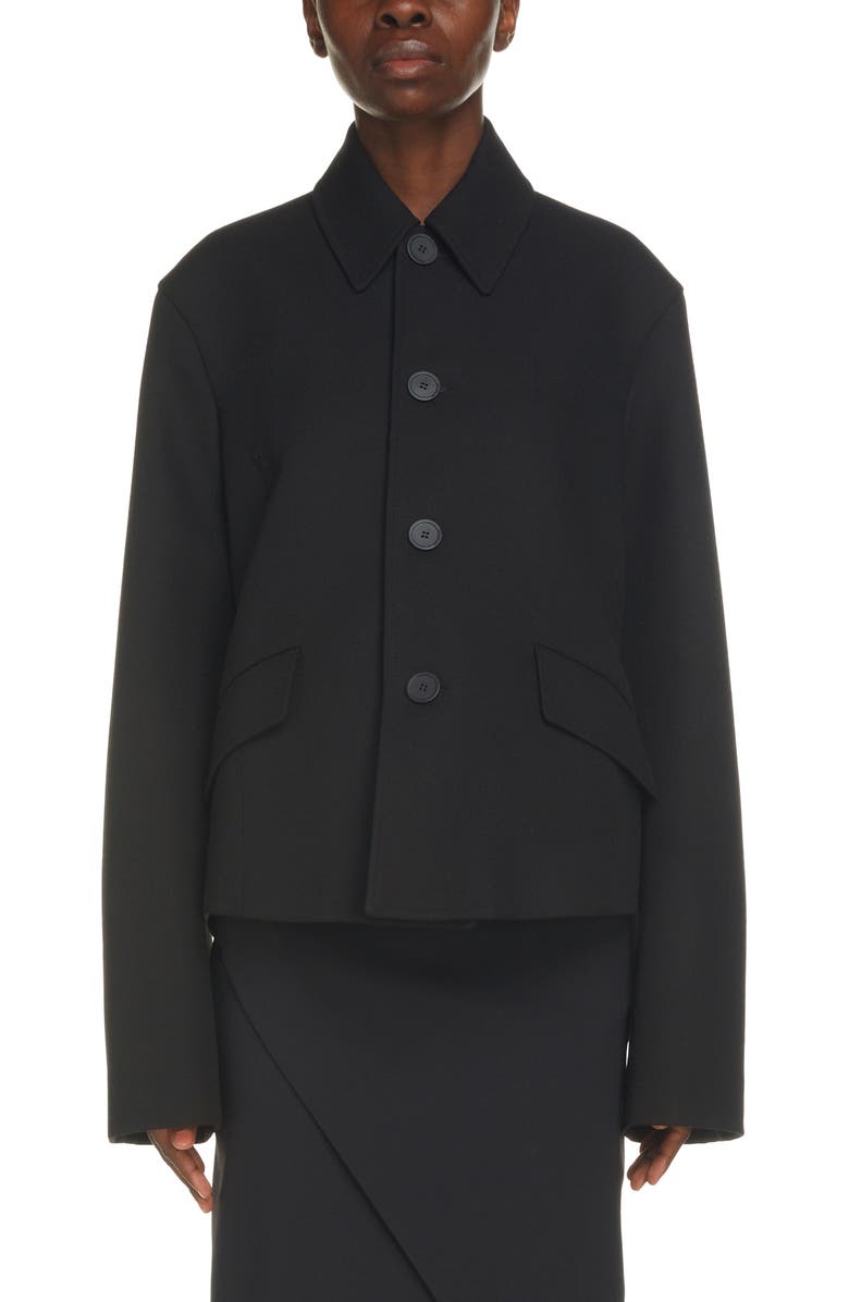 Balenciaga Deconstructed Wool Jacket, Main, color, 