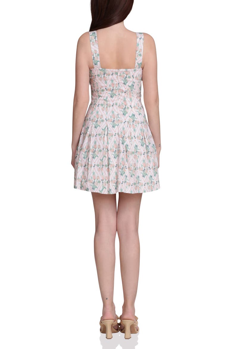 Paneled Stretch Cotton Mini Sundress, Alternate, color, TULIP TAPESTRY