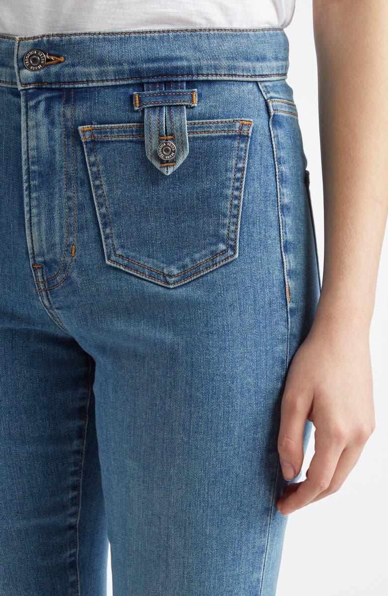 Veronica Beard Beverly High Waist Skinny Flare Jeans, Alternate, color, 