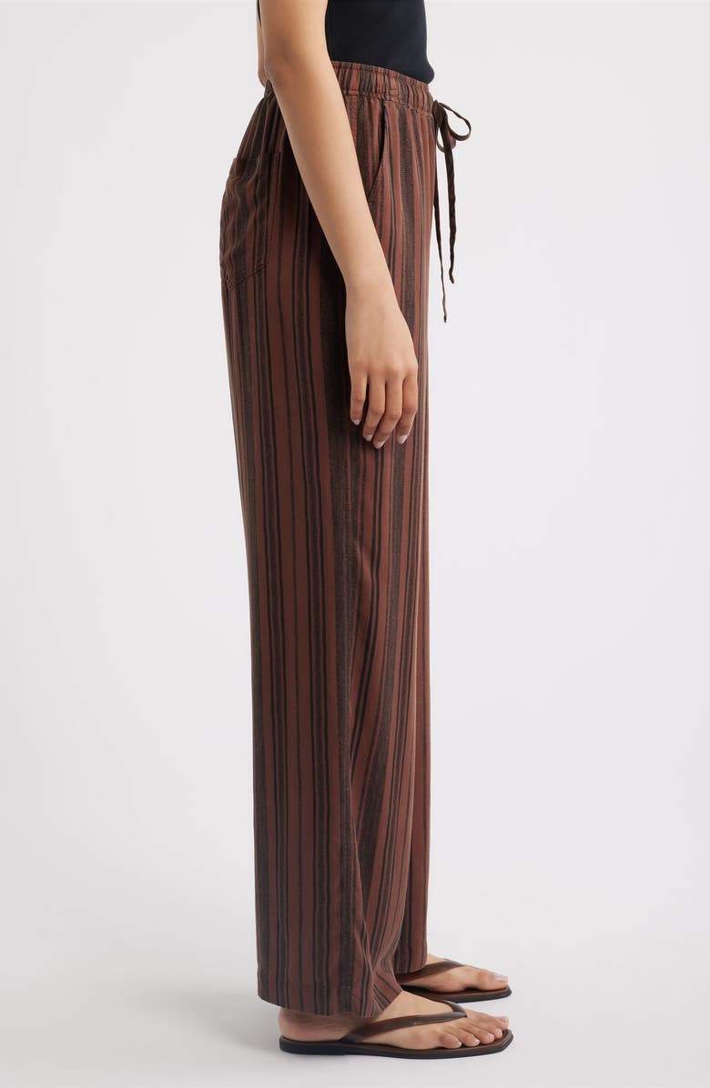 Cloth & Stone Wide Leg Drawstring Pants, Alternate, color, Sunset Truffle