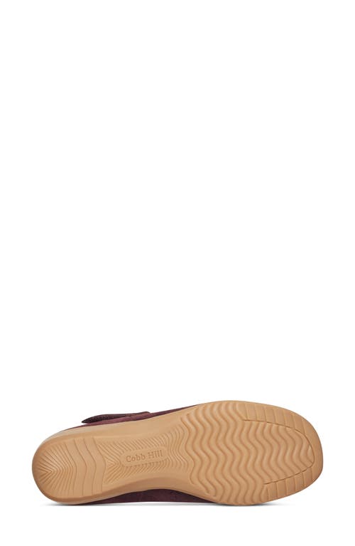 Rockport Cobb Hill Chrowen T-strap Wedge Pump In Red