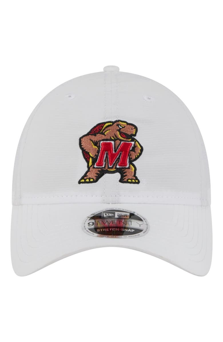 New Era Men's New Era White Maryland Terrapins Active Ripstop 9TWENTY Adjustable Hat, Alternate, color, White