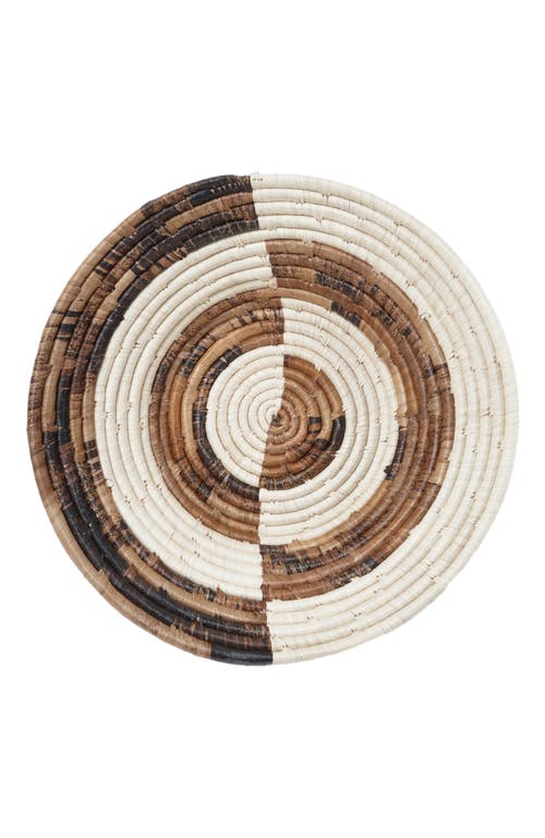 Maadili Collective Equal Sides Basket ~ Banana Fiber in White, Brown  product