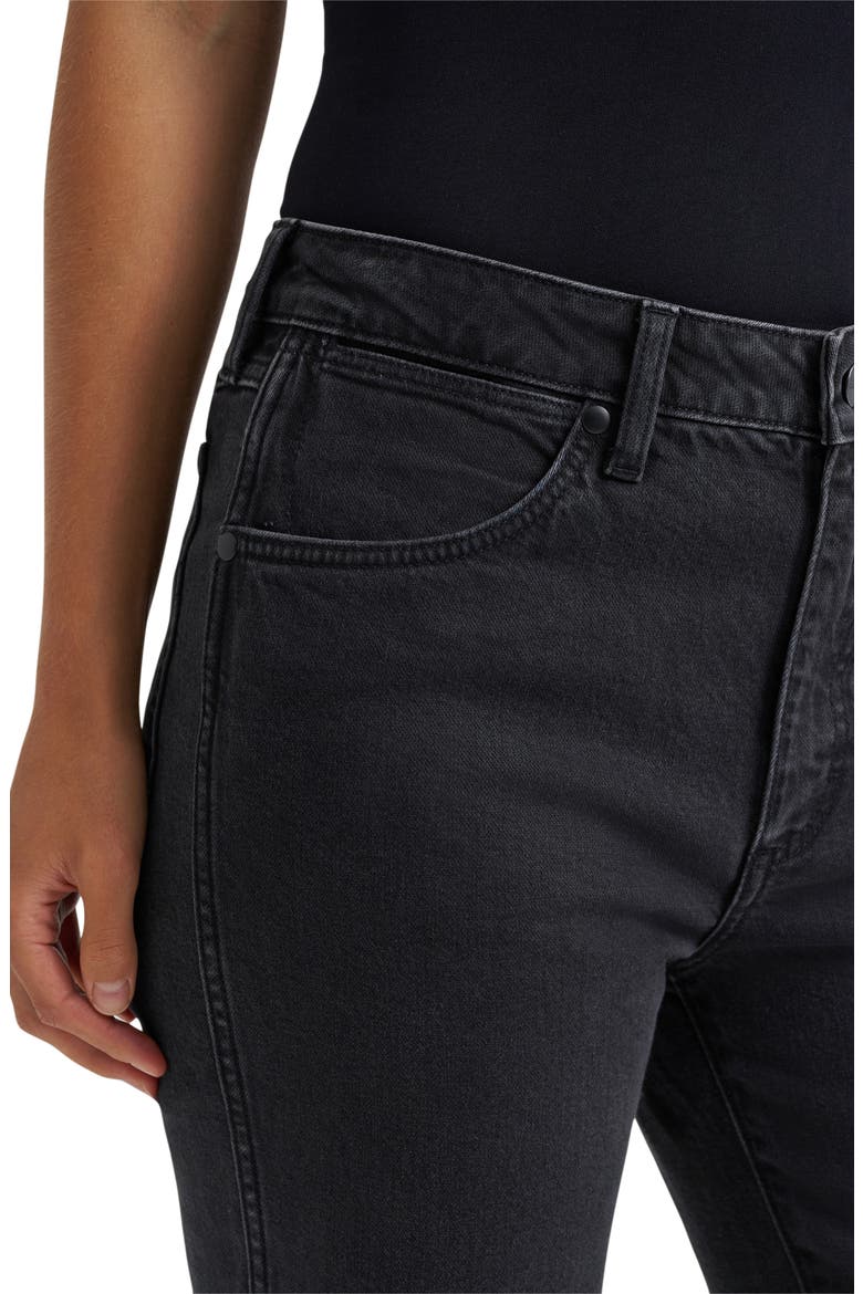 High Waist Kick Flare Jeans, Alternate, color, OUTLAW BLACK