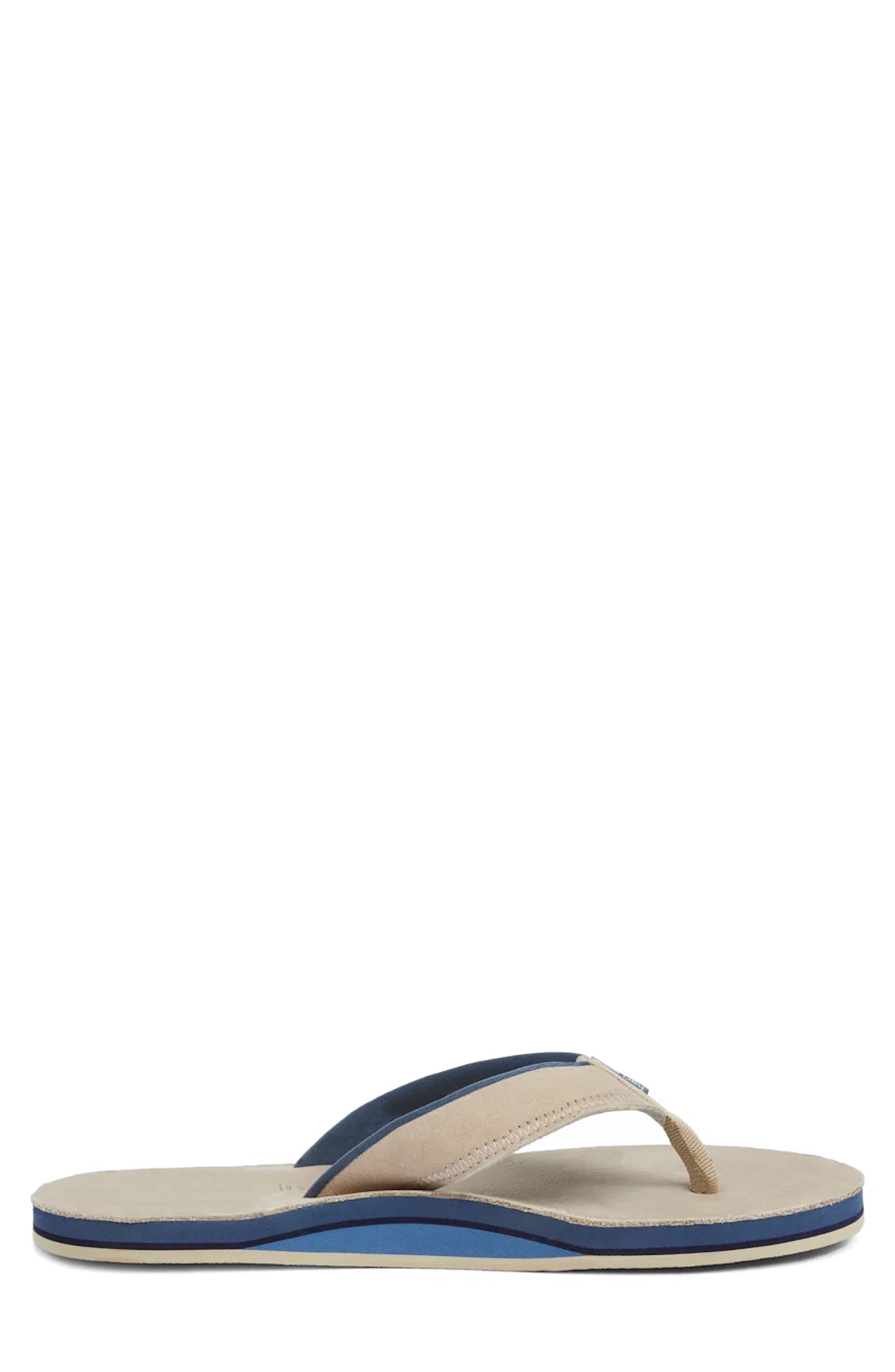 Pier II Leather Flip Flop, Alternate, color, SAND