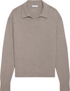 Helmut Lang Brushed Wool & Cashmere Polo Sweater