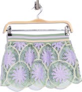 Maaji Floral Lace Cover-Up Miniskirt