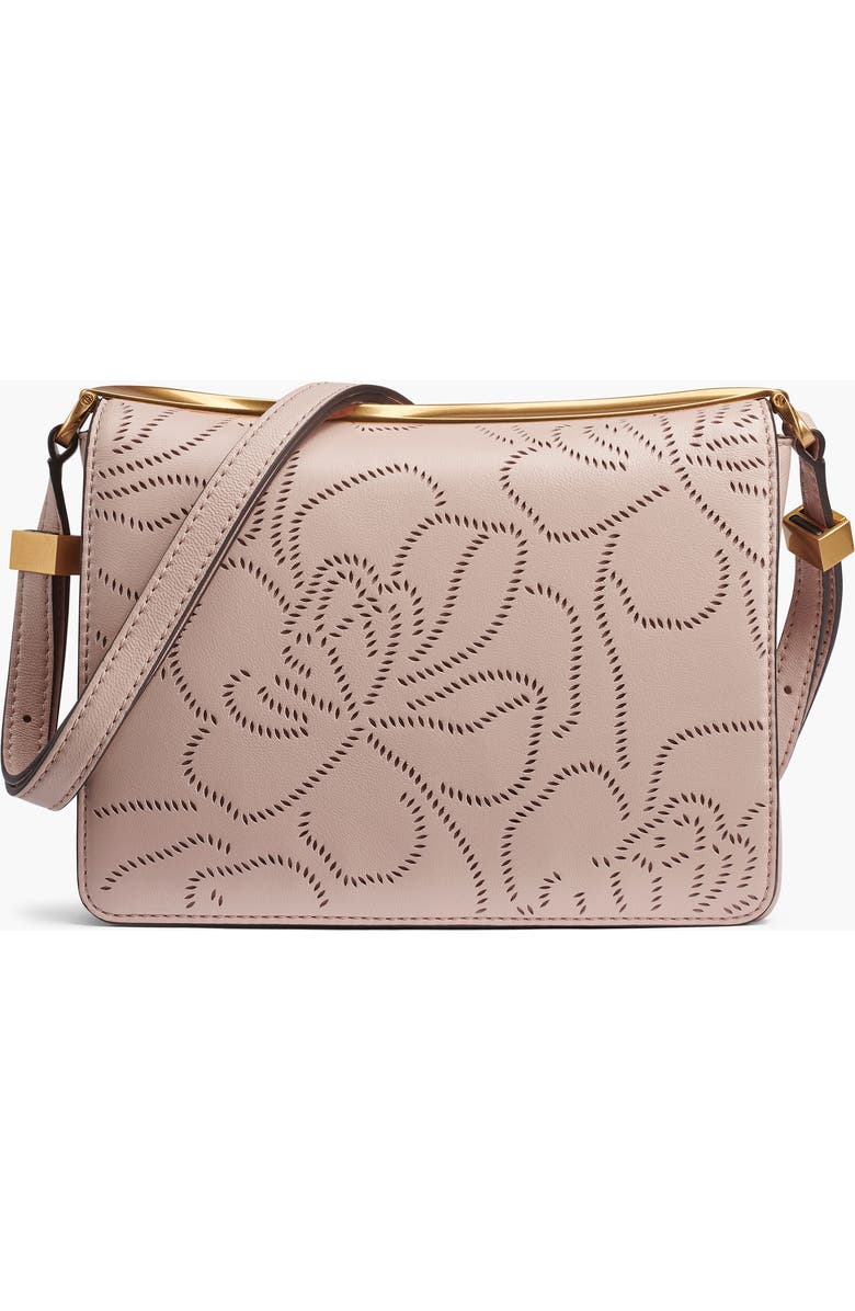 Donna Karan New York Jericho Floral Perf Shoulder, Main, color, Snow Petal