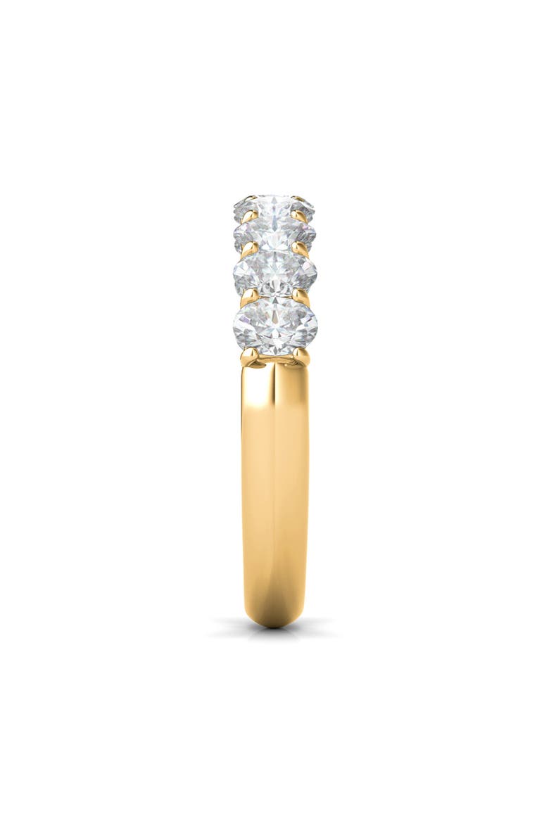 Half Oval Cut Lab Created Diamond 18K Gold Eternity Ring, Alternate, color, YELLOW GOLD