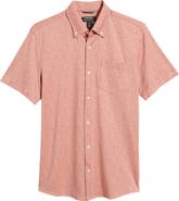 Nordstrom Tech-Smart Trim Fit Floral Short Sleeve Button-Down Shirt