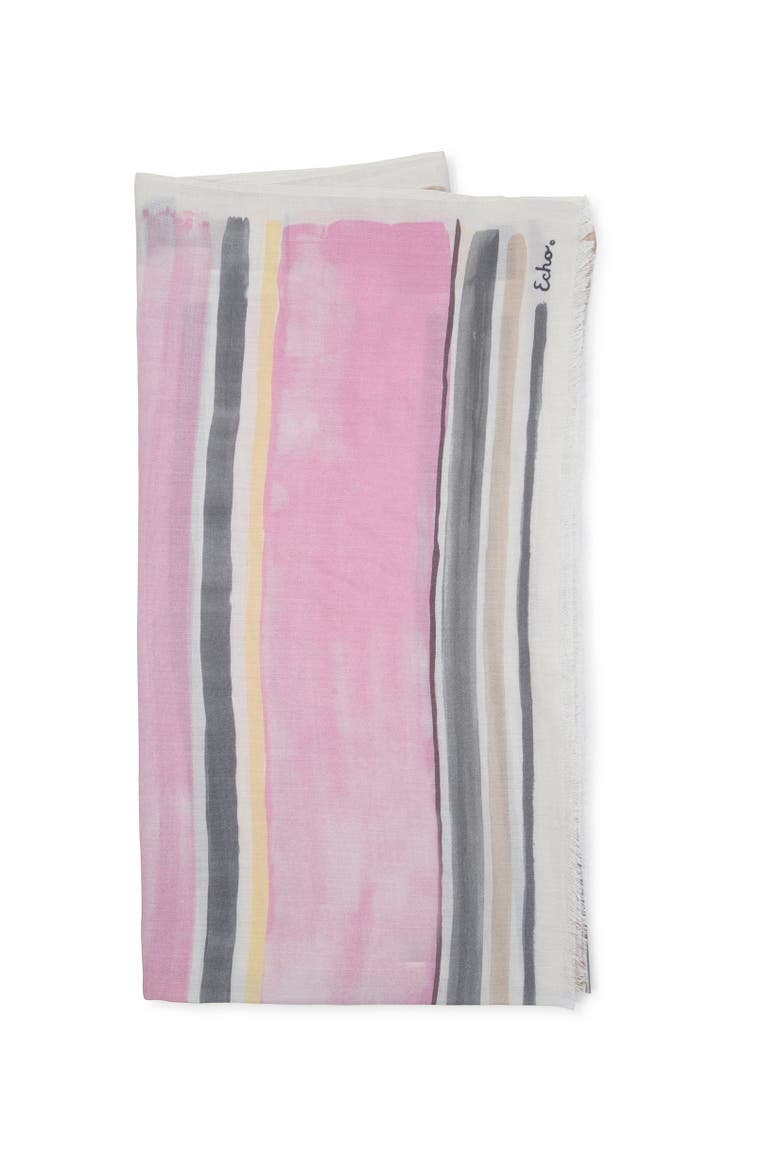 Painted Stripe Wrap, Alternate, color, Black