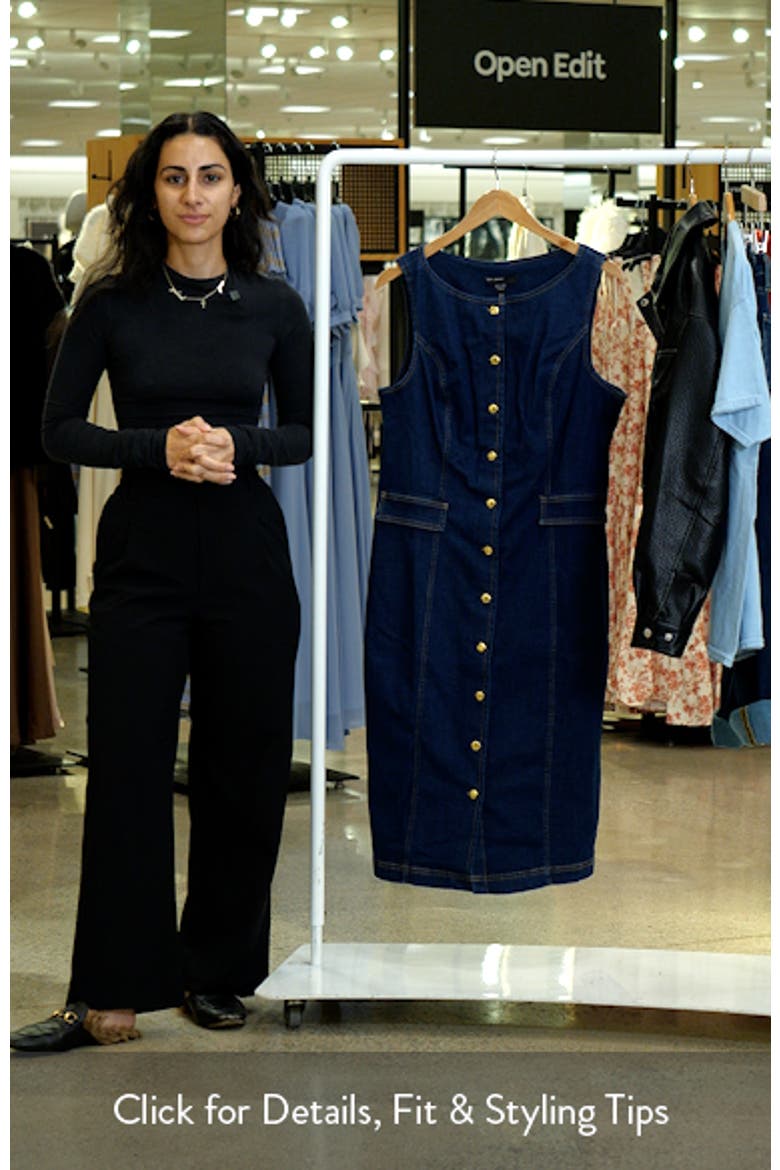 Sleeveless Denim Sheath Dress video