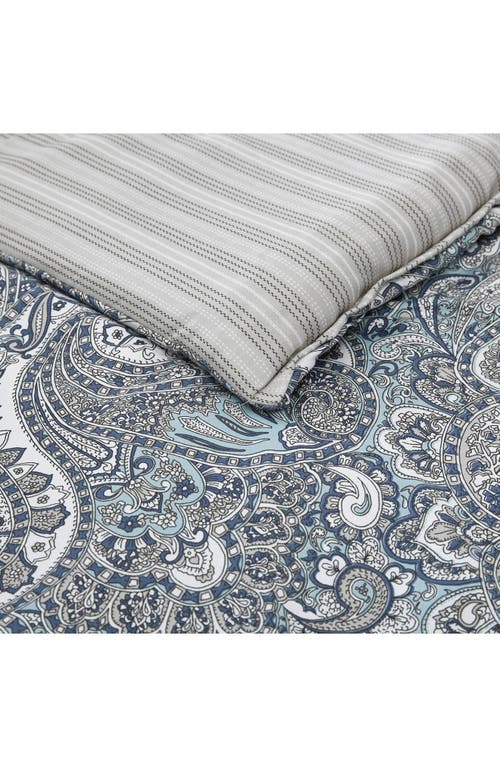 Stone Cottage Lancaster Reversible Cotton Sateen Comforter & Sham Set In Blue