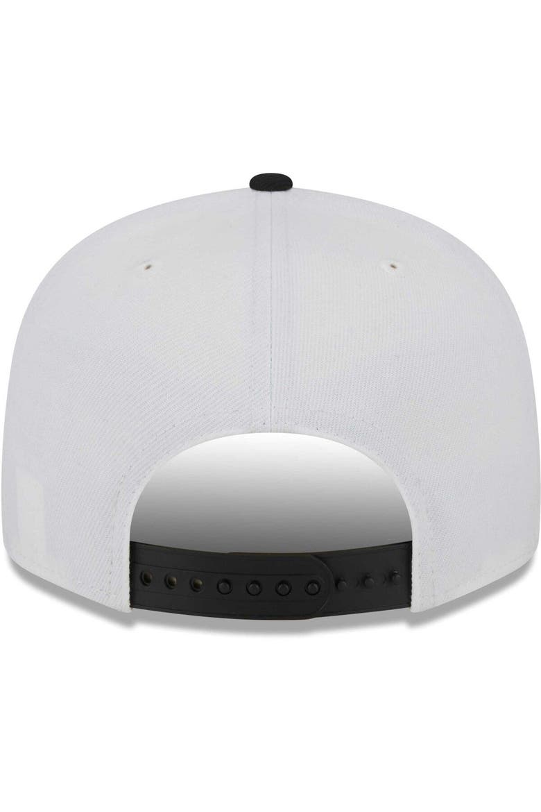 Men's New Era White/Black Iowa Hawkeyes Two-Tone Layer 9FIFTY Snapback Hat, Alternate, color, White