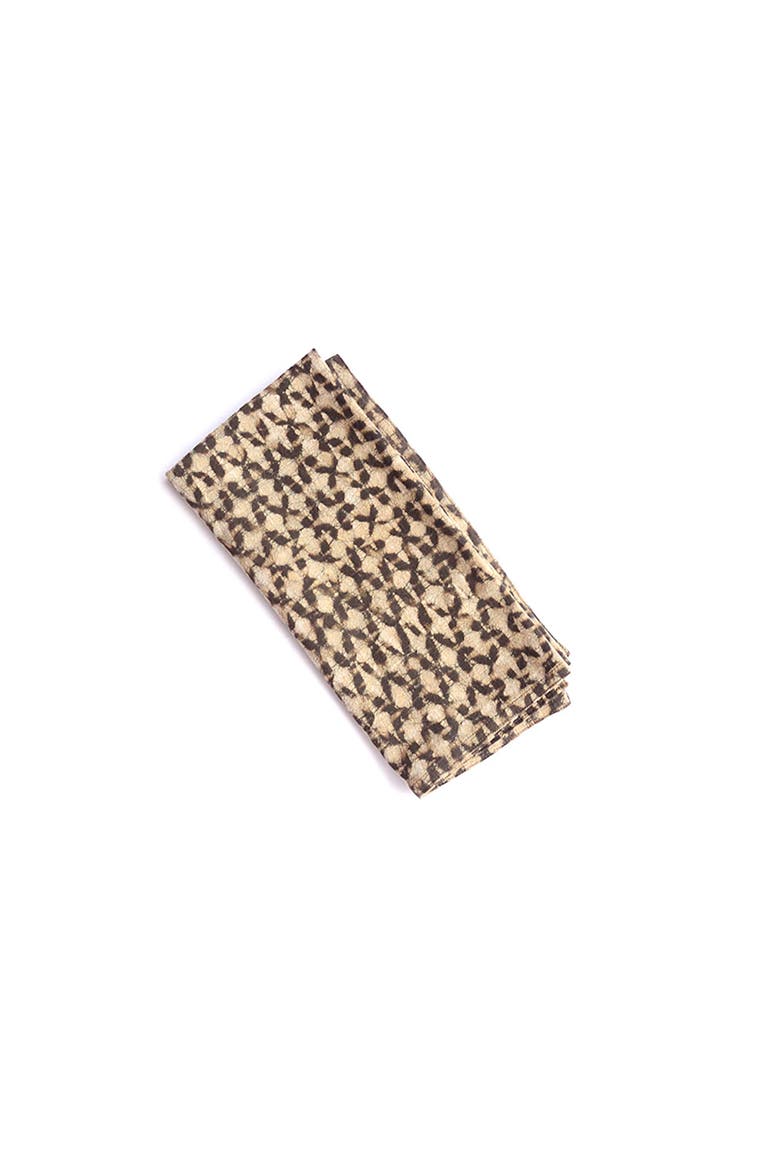 Boho Block Print Napkins, Alternate, color, Beige