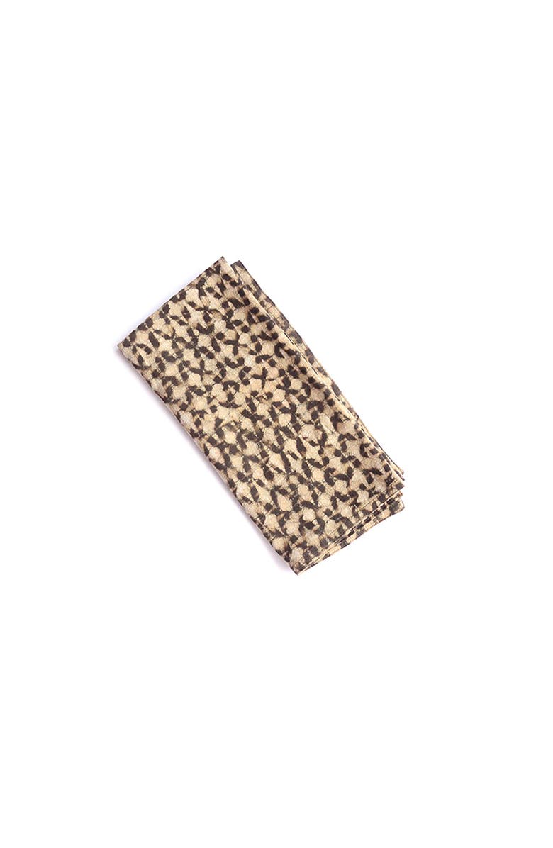 Ichcha Boho Block Print Napkins, Alternate, color, Beige