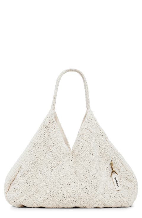Cotton Crochet Shoulder Bag