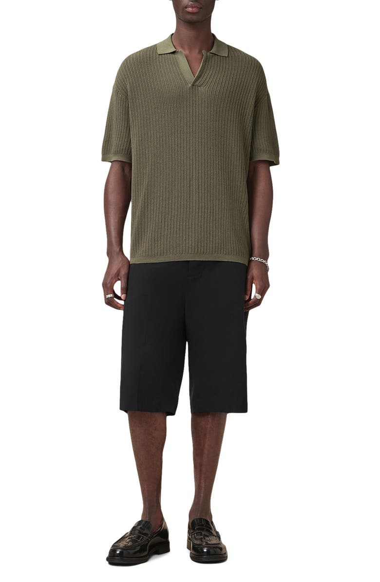 AllSaints Thoma Short Sleeve Polo, Alternate, color, Khaki Green