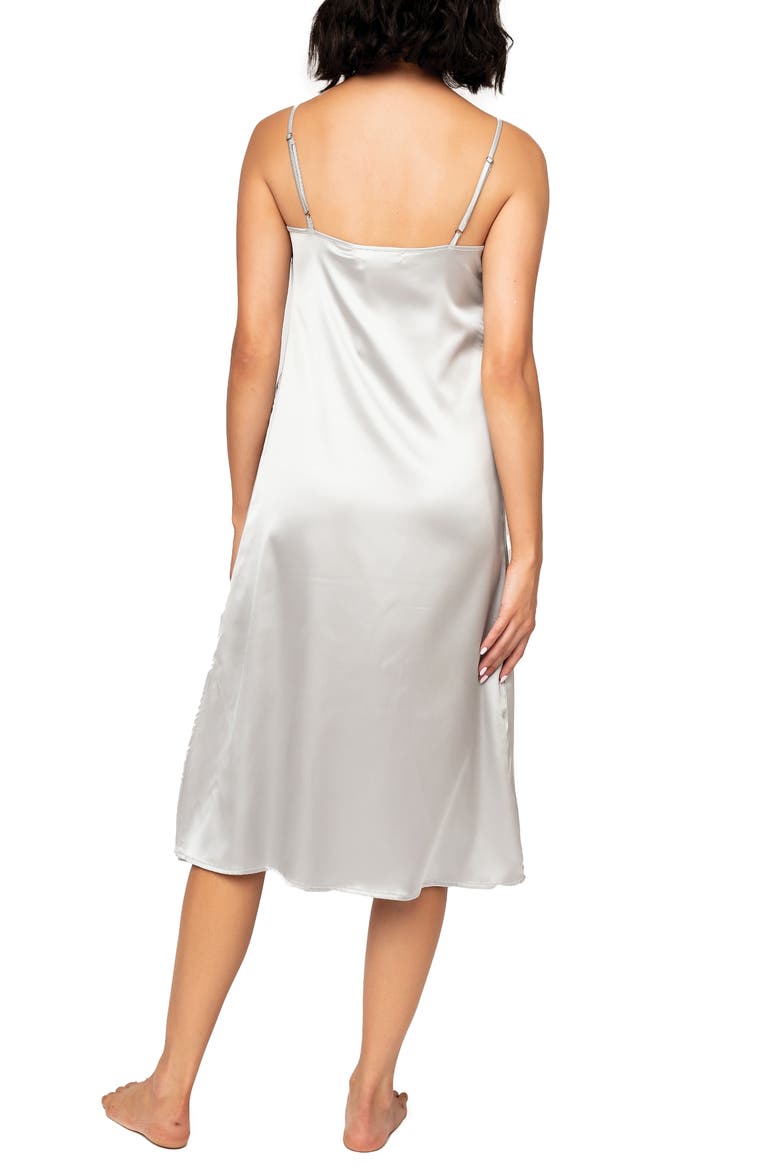 Luxe Lounge Chemise, Alternate, color, TINSEL