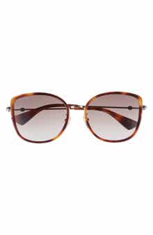 Gucci 56mm Cat Eye Sunglasses