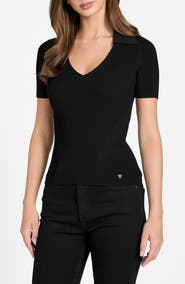 GUESS Stella Rib Polo Sweater