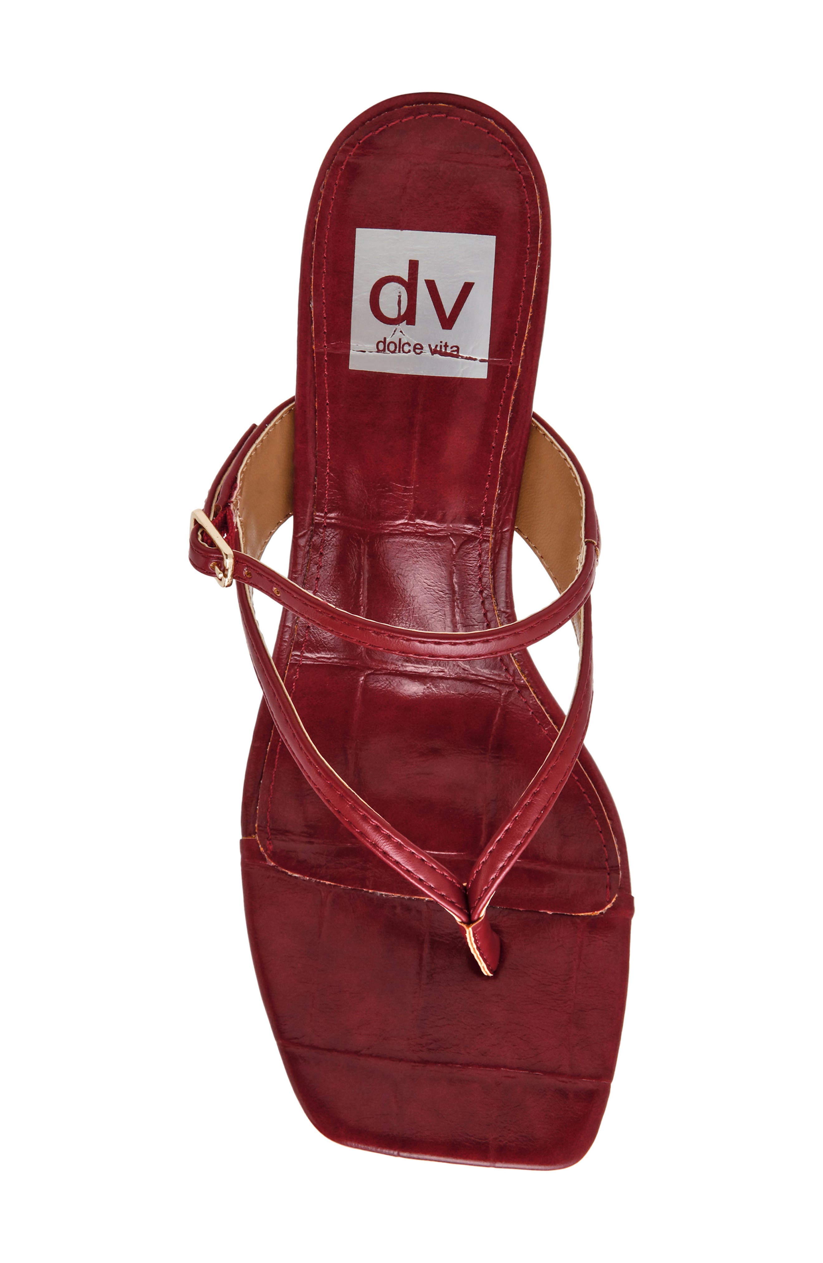 Lisette Block Heel Slide Sandal, Alternate, color, RED