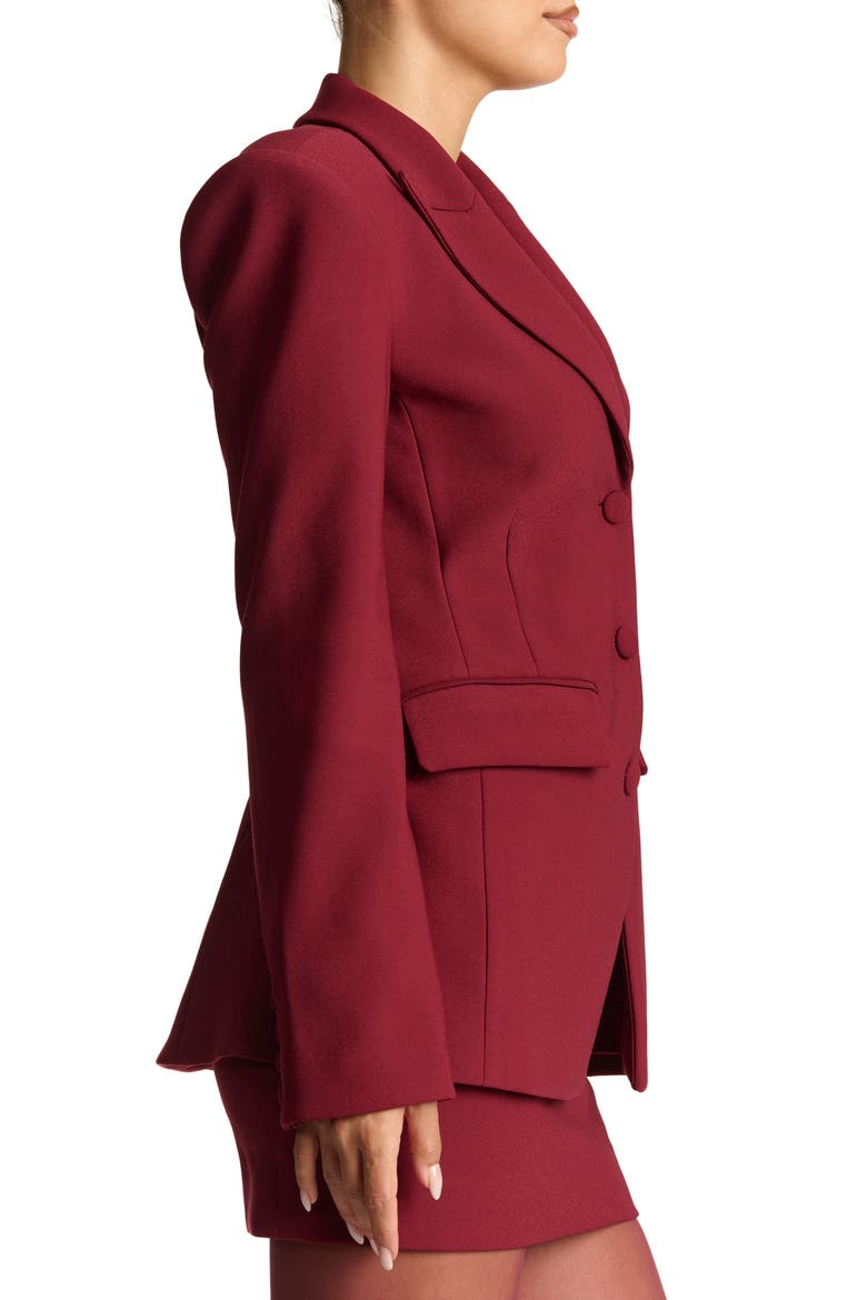 Fitted Blazer, Alternate, color, CABERNET