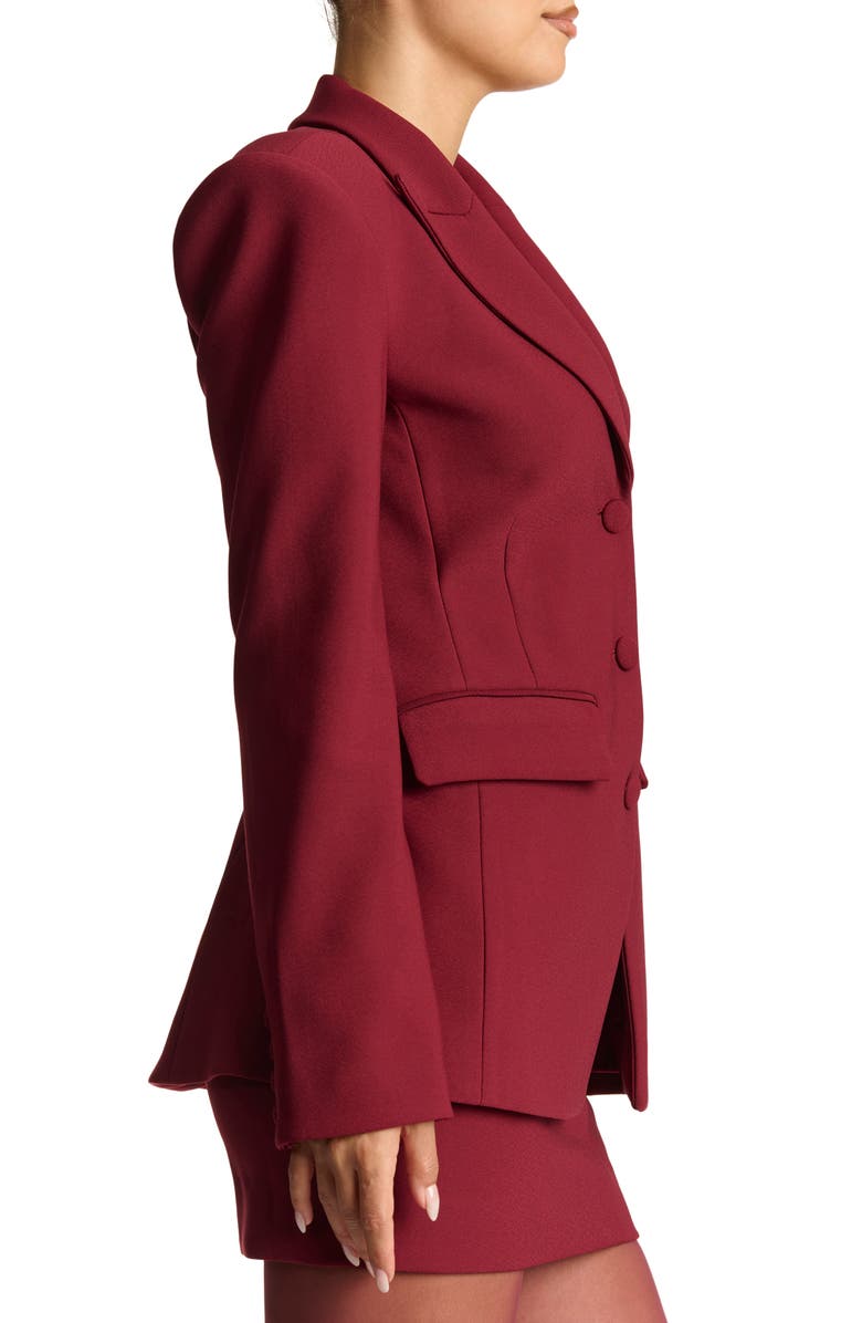 Naked Wardrobe Fitted Blazer, Alternate, color, Cabernet