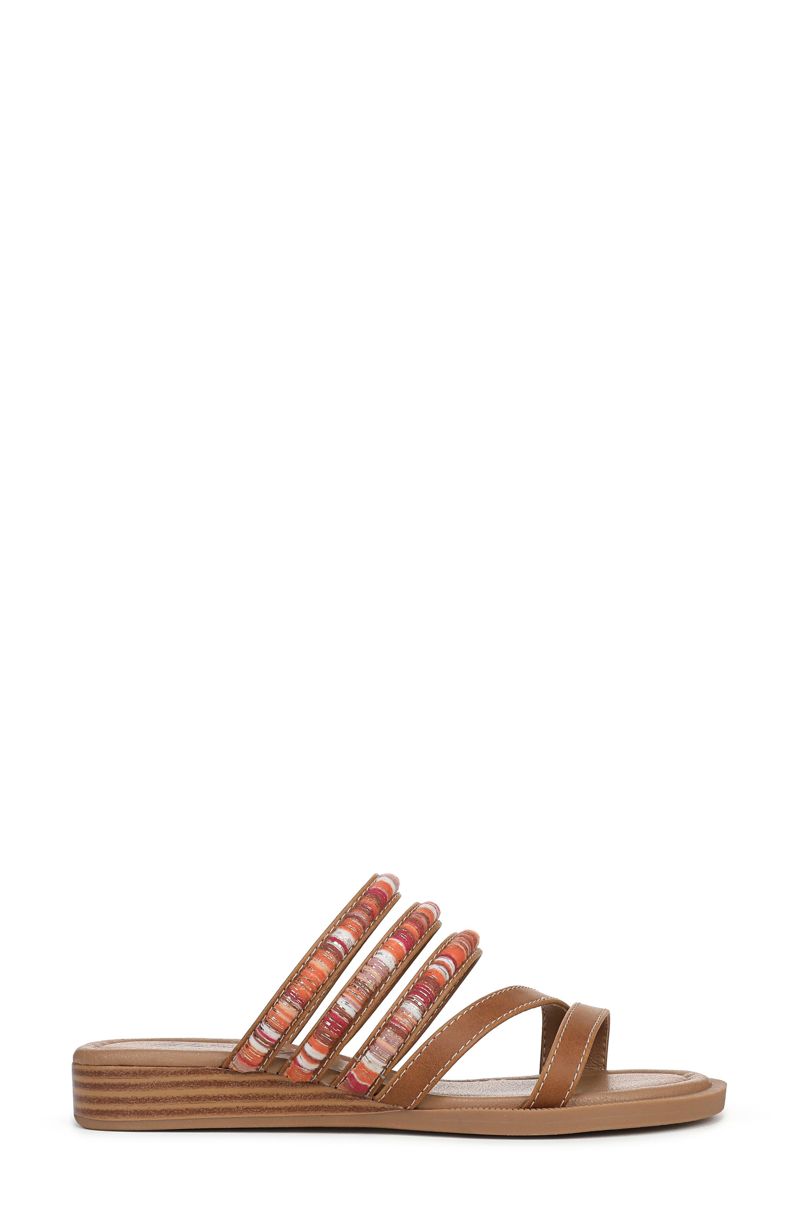 Blowfish Malibu August Slide Sandal, Alternate, color, Tan Multi Faux Leather