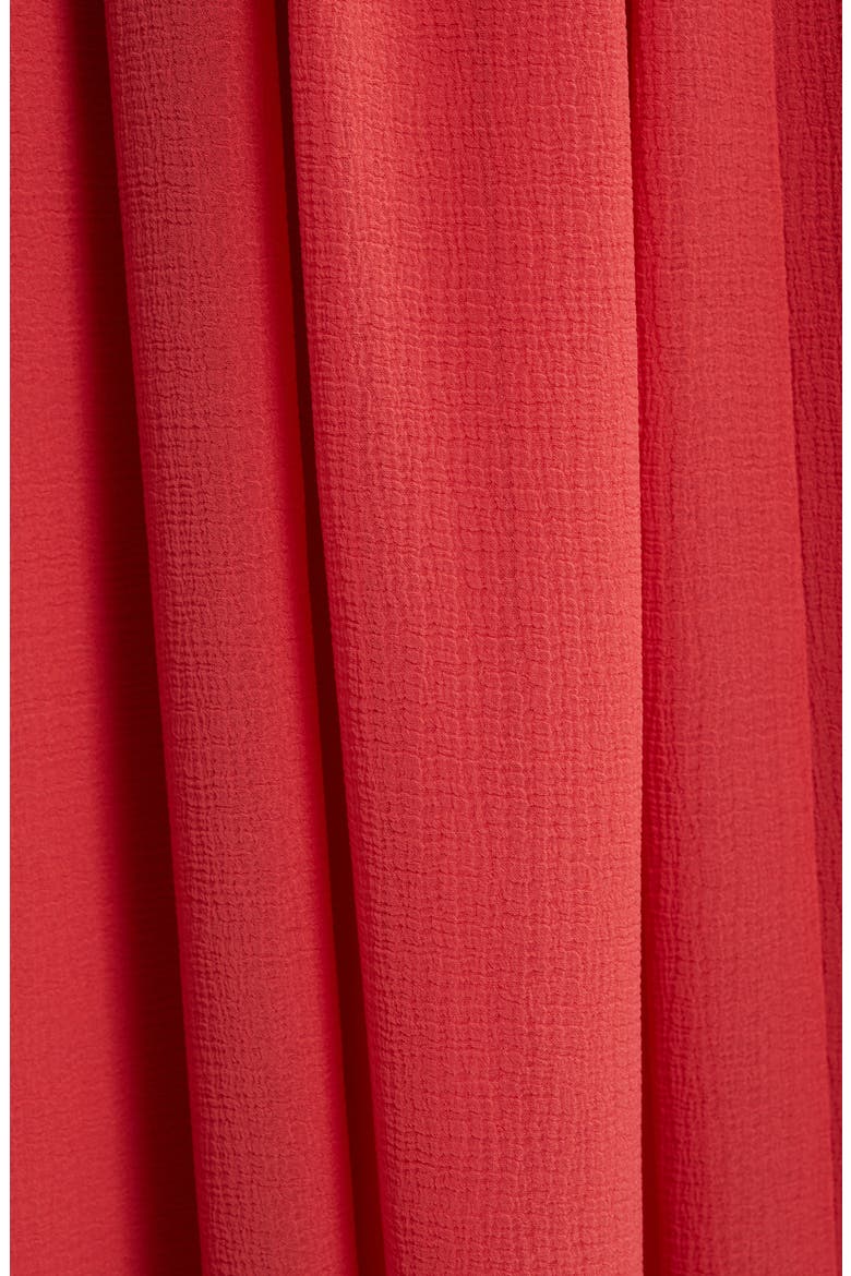 Tatum Pleated Tie Waist Long Sleeve Dress, Alternate, color, POPPY