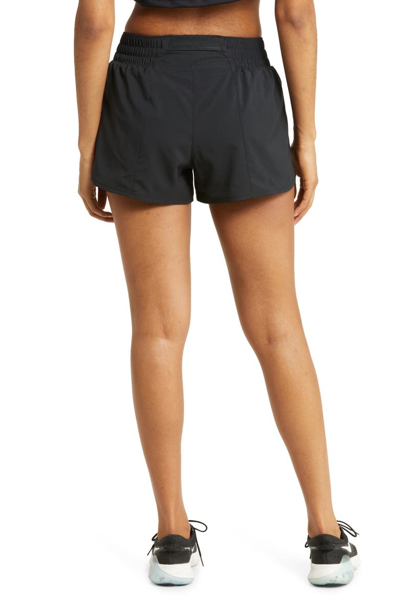 Dri-FIT Mid-Rise 3-Inch Brief-Lined Shorts, Alternate, color, 010 BLACK/REFSIL