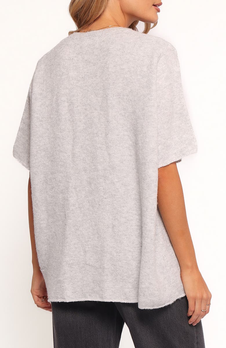 Petal & Pup Morris Short Sleeve Oversize Sweater, Alternate, color, Grey